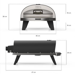 PIANA GAZ Craie - Four à pizza