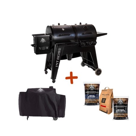 Pack NAVIGATOR 1230 G - Barbecue Combiné gaz / granulés + Housse et granulés