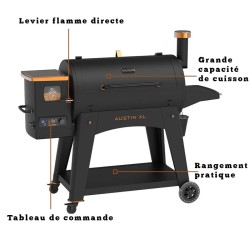 AUSTIN XL Onyx Edition - Barbecue et fumoir à pellet