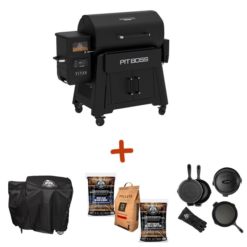 PIT BOSS TITAN COMPETITION Barbecue à pellet + Set casseroles OFFERT