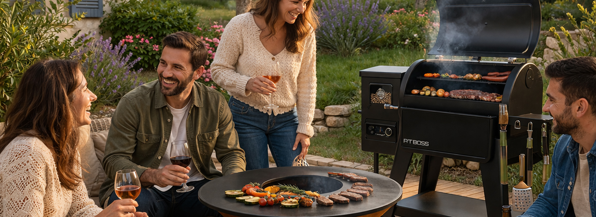 Cuisine extérieure Provence Barbecue
